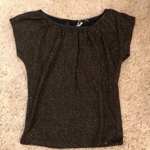 Gold and Black sparkly top